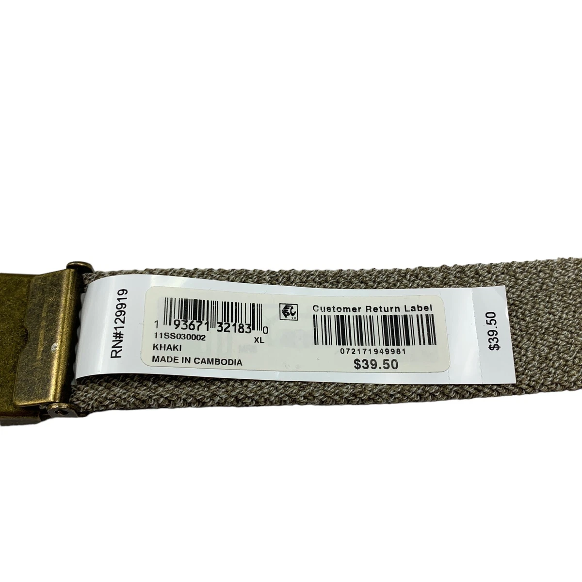 Webbing plaque belt sales