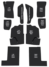 US MADE 1968-1975 Corvette Under Carpet Foil Backed Sound Deadener Coupe Set C3