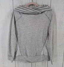 Maurices Size Medium Gray Long Sleeve Cowl Neck Casual Womens Sweater Top
