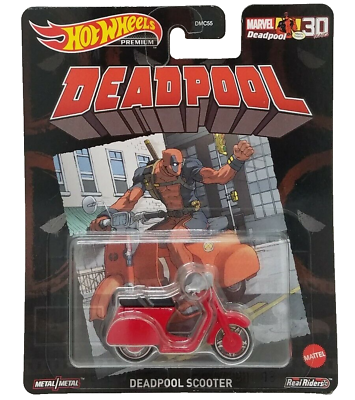 MARVEL Hot Wheels Premium Entertainment - Spider-Man GP-7 Deadpool