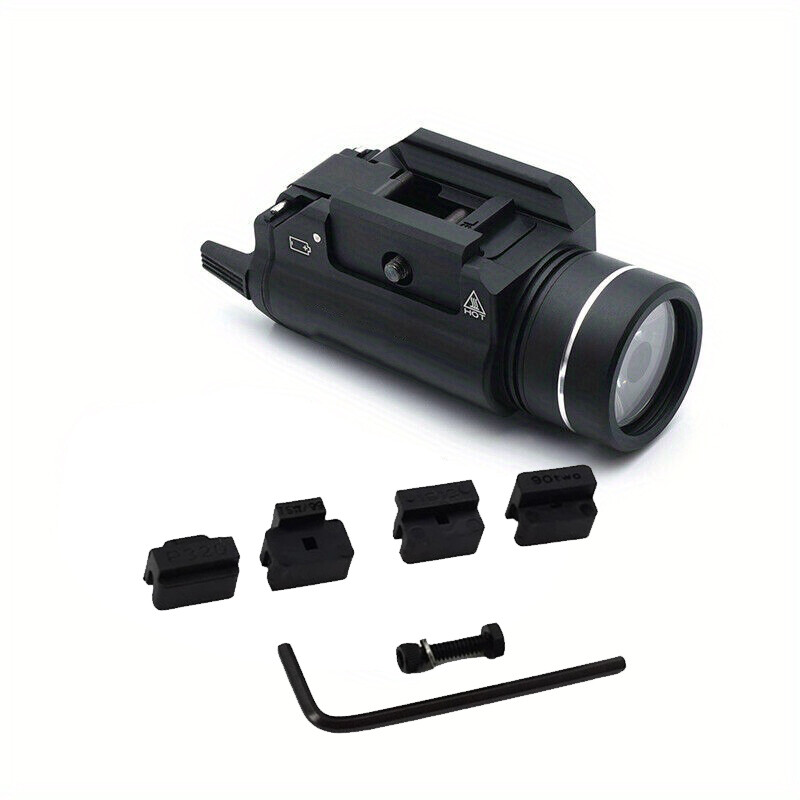 Tactical Flashlight,Picatinny Rail Mounted Gun Light With Strobe Mode - Markings