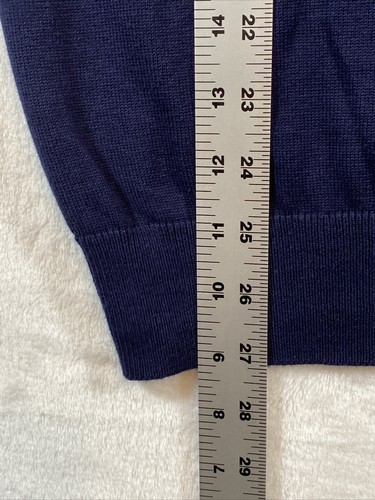 IZOD Pullover Weste Herren L dunkelblau 100% Baumwolle - Bild 6 von 12