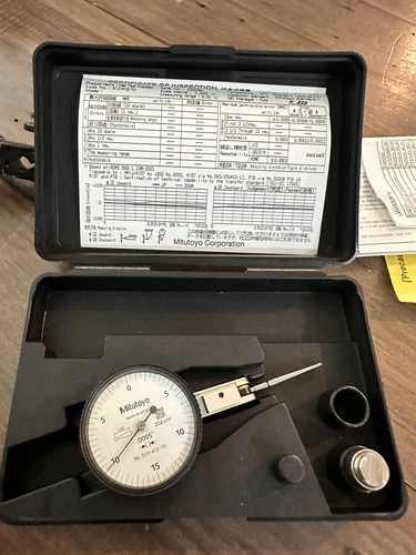 Mitutoyo 513-412-10E Dial Test Indicator,Hori,0 To 0.030 In Brand New