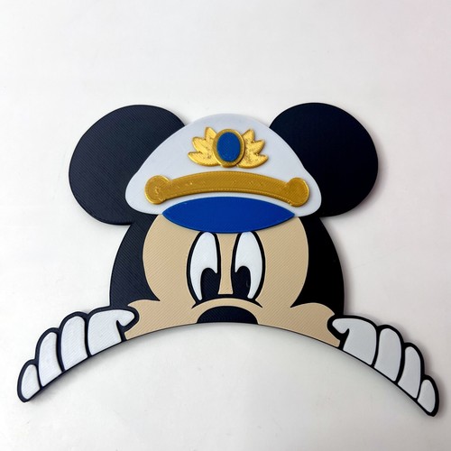 D Cruise Captain Mickey Magnet Stateroom Door Porthole 3D Printed DCL Fan-made - Picture 2 of 12