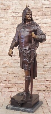 PERSIAN KING WARRIOR SIGNED BY GIANCARLO BRONZE HOT CAST MASTERPIECE FIGURINE NR