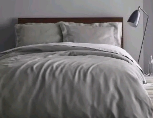 Fieldcrest 100 Washed Linen Gray King Duvet Cover 2 Shams Set Fieldcrest Washed Linen Skyline Gray King Duvet Cover Set 100 New