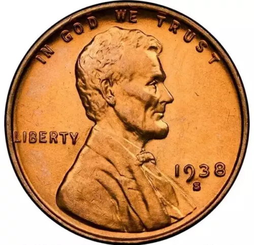 1938-S Lincoln Cent NGC MS67RD