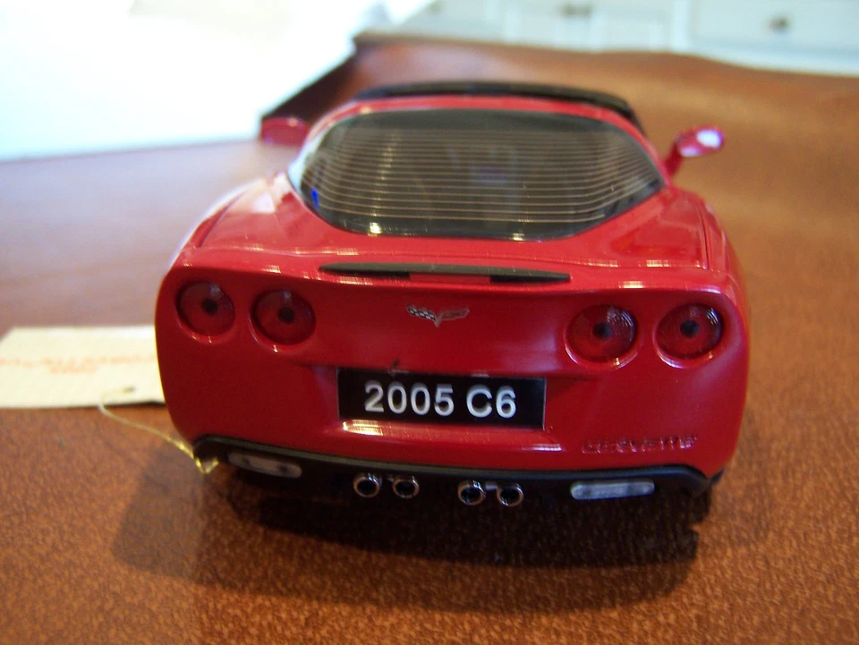 MIB FRANKLIN MINT 1/24 2005 RED CHEVROLET CORVETTE TOP & BOTH BOXES #2 - Image 4 of 4