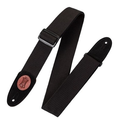 Levy's MSSC8 Signature Cotton 2'' Guitar Strap, Black