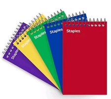 3 Pack Staples Memo Pads, 3" x 5", College Ruled, 75 Sheets/Pad, 5 Pad