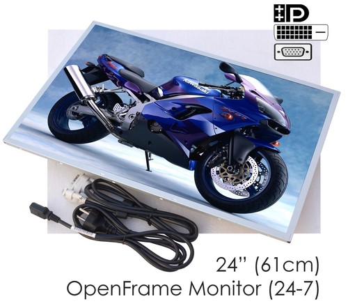 HAUT-PARLEUR 24" 61CM OPENFRAME MONITOR DISPLAYPORT VGA DVI 1920x1080 16:9 24-7 - Photo 5/5