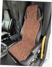 Extra Large Natural Wood Beaded Seat Truck (Semi, Trailer, Tractor, Work Truck)