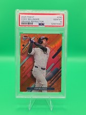 2025 Topps Finest - Rare Cody Bellinger #290 Orange Refractor 08/15