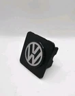 VW Volkswagen SUV Black In Black Gray Tow Hitch Cover/Plug/Cap for 2" Receivers