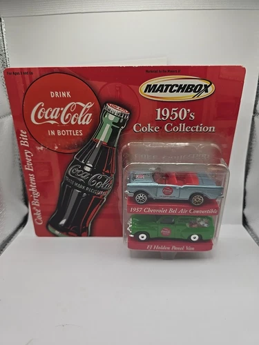 VTG Matchbox 1950's Coke Collection 2-Pack '57 Chevrolet Bel Air Convertible