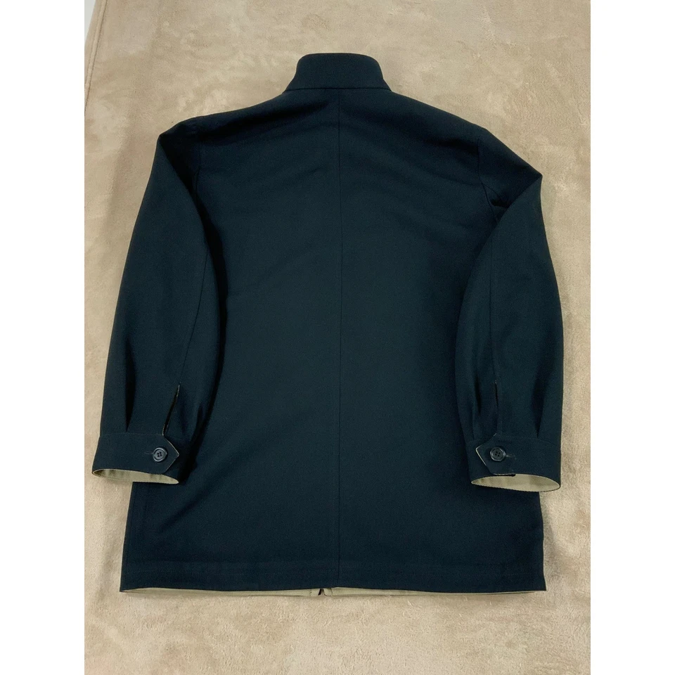 Chaqueta Abrigo Reversible Ermenegildo Zegna Para Hombre Talla S/48 Tostado/Negro Lana/Poliéster Foto 2 de 4