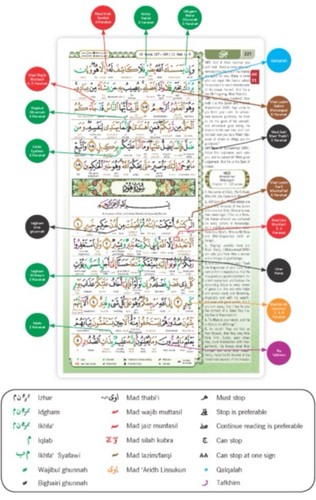 THE NOBLE QURAN Word-by-word Translation & Color Coded Tajweed Large A4 ~8x12 In - Picture 3 of 6