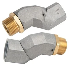 1" Fuel Hose Swivel, Fuel Transfer Hose Swivel 360 Rotating Connector for Fuel 