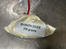 250 grams Bismuth Oxide, Bi2O3, Lab Grade 99.9% for ceramic and glass 