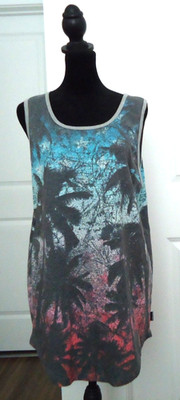 NWT Ocean Current Women's Palm Tree Tank Top Size-M