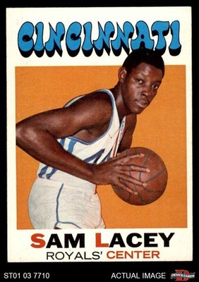 1971 Topps #57 Sam Lacey Royals-BskB RC New Mexico St 7 - NM
