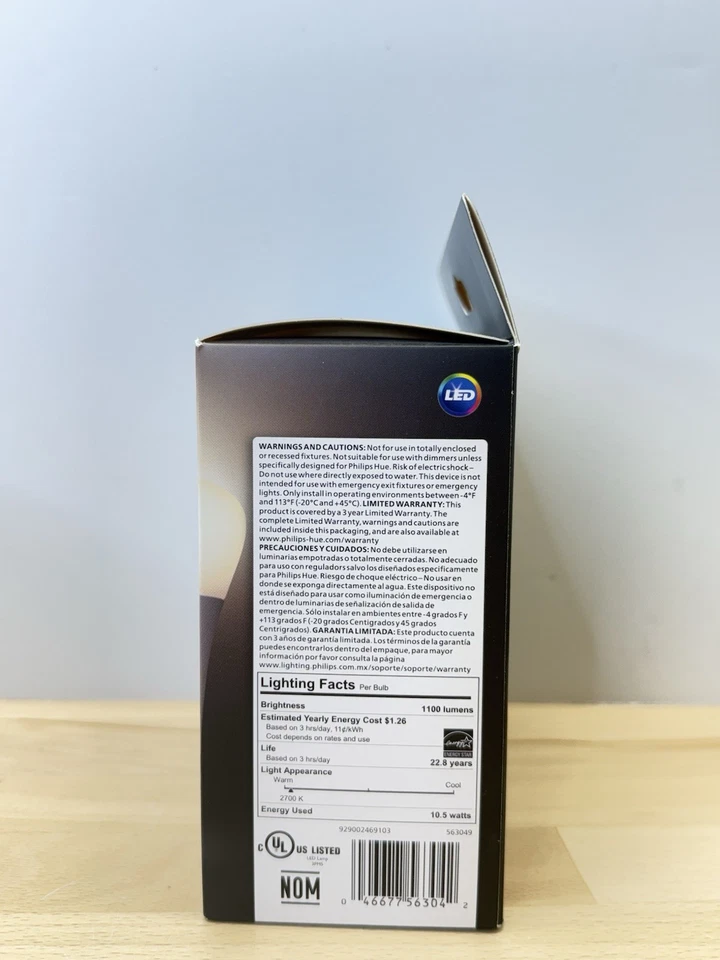 PHILIPS HUE White Blanco A19 - E26 Smart bulb 75 W - 1100 Lumen (2-pack) - Image 4 of 4