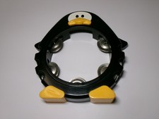 Vintage 1984 Zen-On Music Ltd Bambina Japan Penguin Tambourine Black Yellow