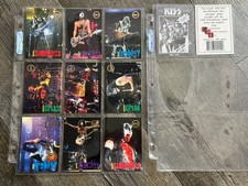 KISS Card Cornerstone Boxtopper Set Gold Foil Series 1 Vintage Kiss Memorabilia