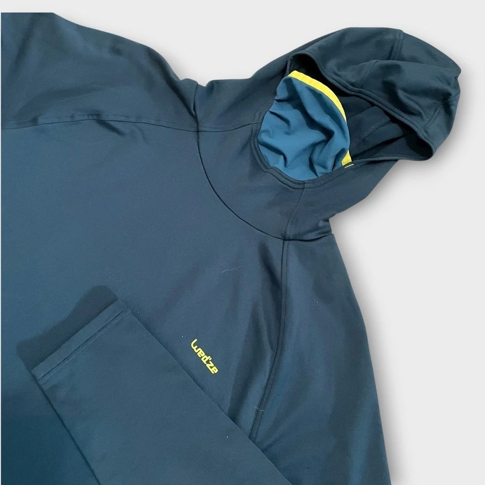 Wedze Decathlon Freshwarm Neck Mens Ski Base Layer Top Blue XL Outdoor Travel