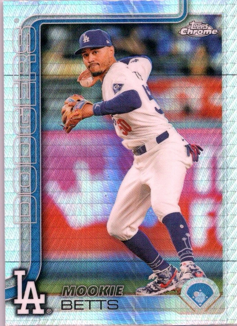 2025 Topps Chrome Mookie Betts Prism Refractor # 50 Dodgers