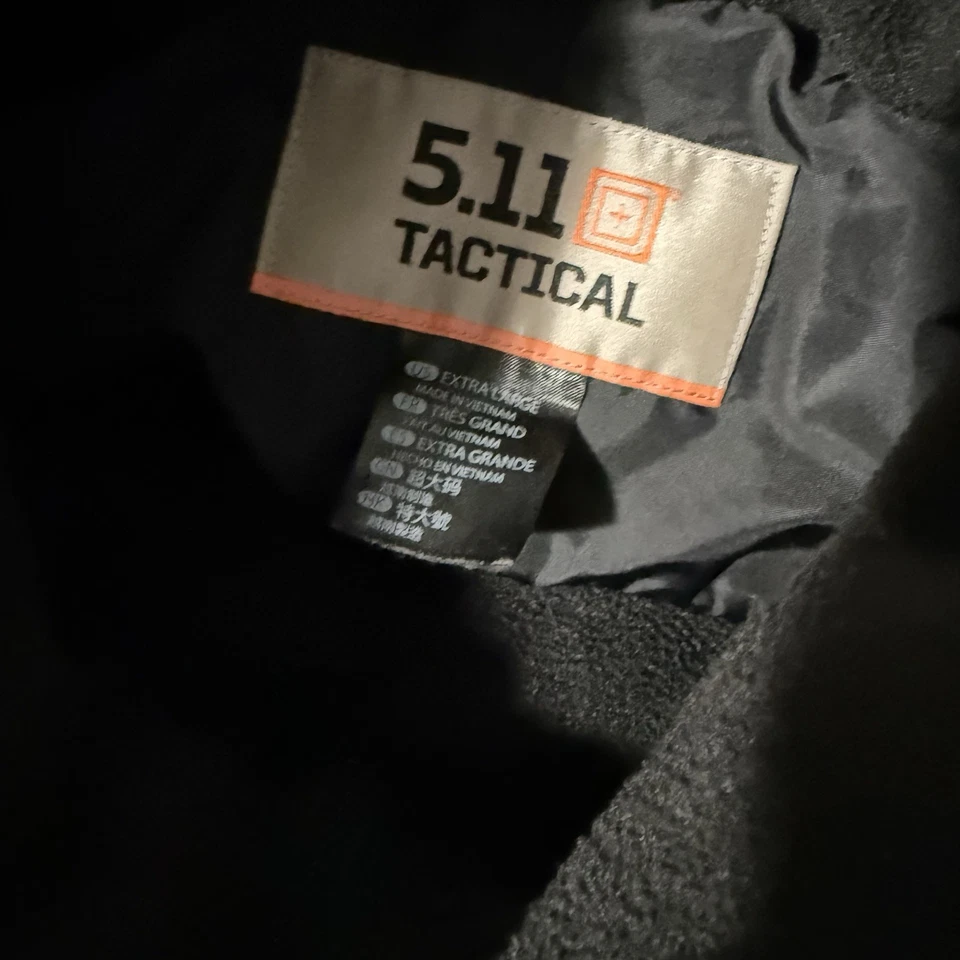 5.11 Tactical Series Mens XL Lined Outdoor Polyester Fleece Military Jacket Coat - Image 2 of 4