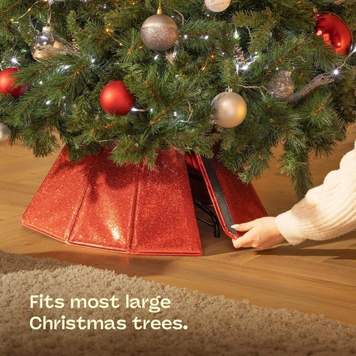 Weihnachtsdorf 68 cm Baumrock - faltbares Design, passend für 66 cm Ständer - Deko - Bild 24 von 49