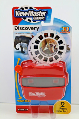 3-D View-Master Classic Adventures View W/2 Reels Discover Endangered Species