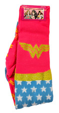 SHOE SIZE 4-10 2 PAIR Wonder Woman TM DC Comics Knee High Socks New