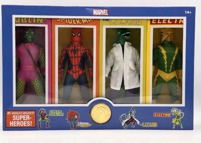 Mego Mighty Marvel Superheroes 8''  Disney Green Goblin Spider-Man Lizard Electro