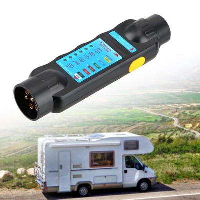 12V Trailer Socket Tester Easy to Use Socket Connection Adapter Testing Tool 7