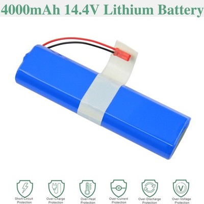 14.4V 4Ah Akku Für ILIFE V50 X750 V8s V5s V3s Pro Medion MD18600 MD18500 MD18501