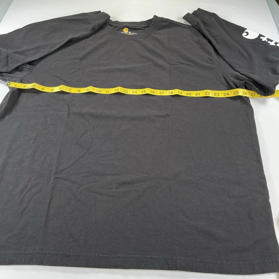 Camiseta Carhartt Para Hombre Manga Larga Calce Original Algodón Logo Manga XL Negra Nueva  Foto 3 de 4