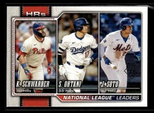 Shohei Ohtani Soto Schwarber 2026 Topps Series 1 League Leaders #84 [klsB59