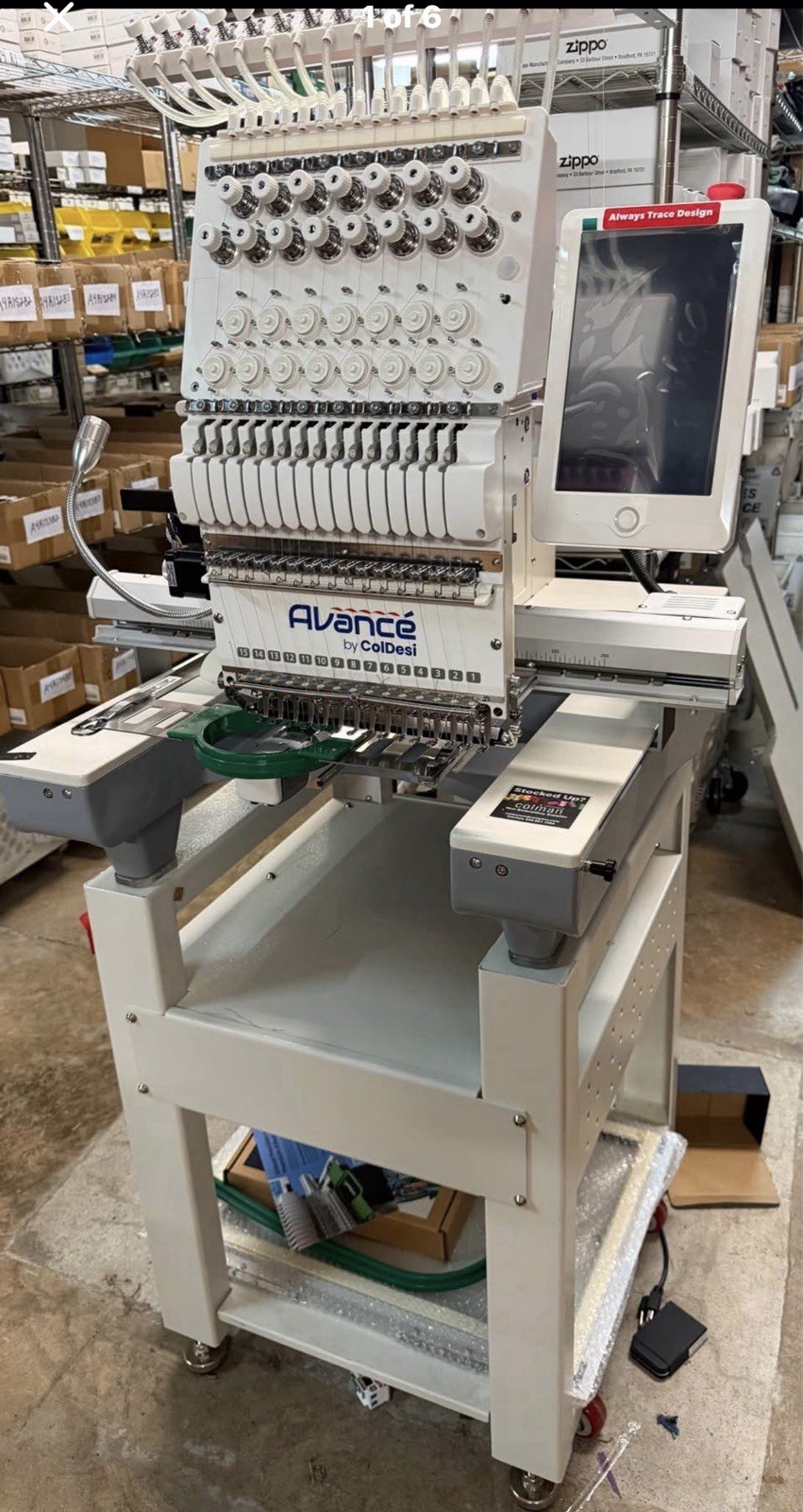 Avance 1501C Industrial Embroidery Machine New ***Pick Up ONLY