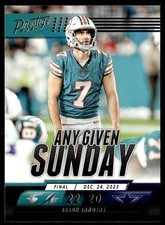 2024 Panini Prestige Any Given Sunday Jason Sanders Miami Dolphins #AGS-JSS