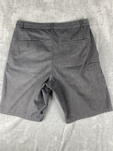 Volcom Shorts Mens Size 36 Gray Carpenter Cotton Polyester Blend Golf Pants - Picture 3 of 8