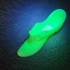 Vintage Uranium Glass Shoe