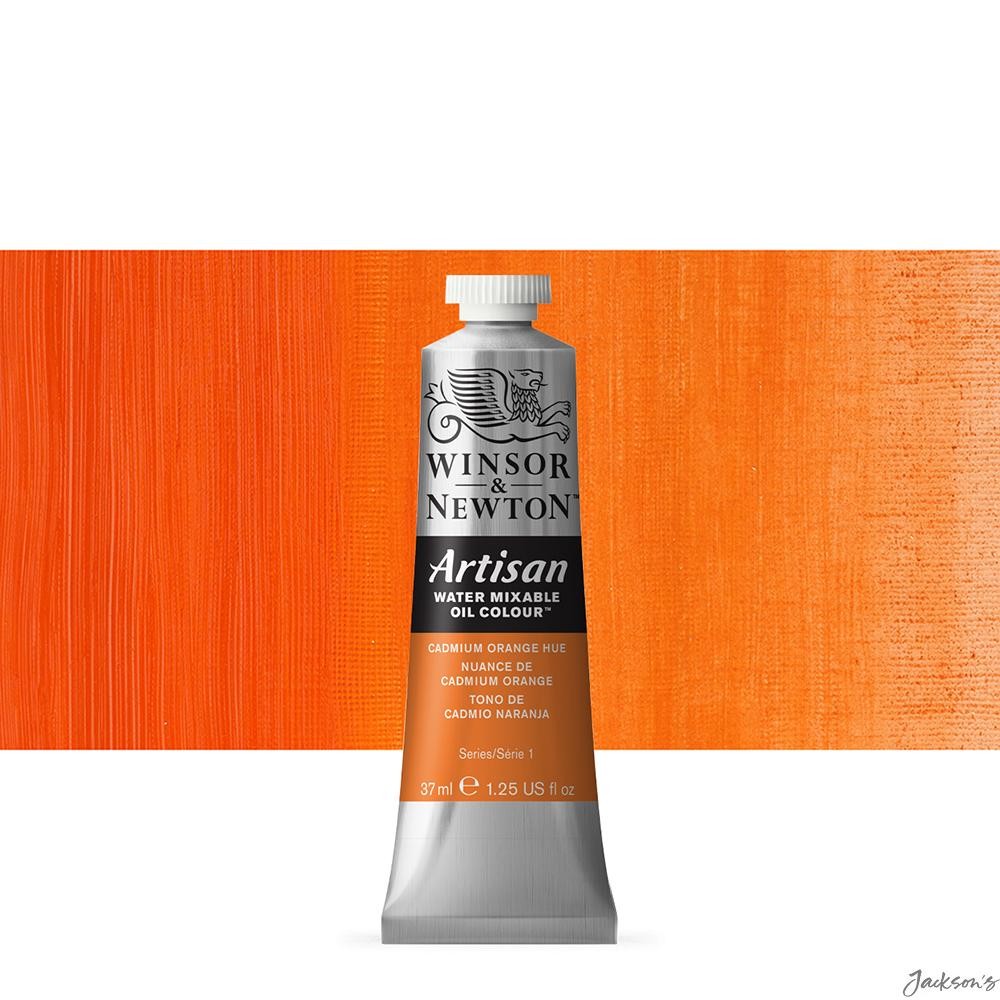 Winsor & Newton Artisan Water Mixable Oil Paint 37ml Cadmium Orange Hue Painting
