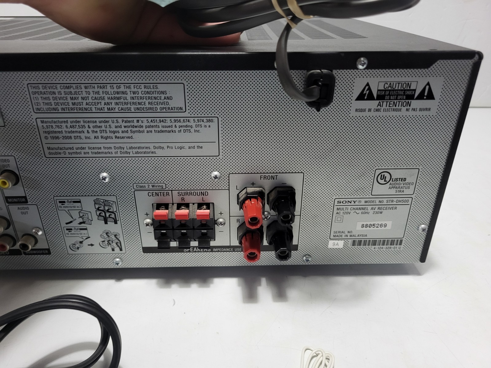 Sony STR-DH500 5.1 Channel HDMI A/V Stereo Receiver Surround Sound Amplifier