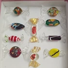 Murano Hand Blown Glass Vintage Decorative Candy Figurines Set of 14