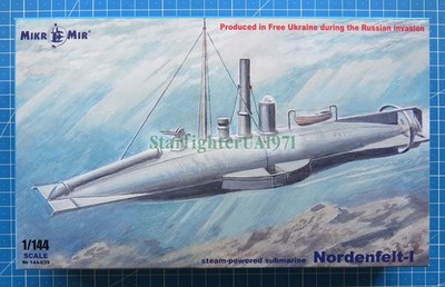 1/144 Nordenfelt-I Steam-powered Submarine (MikroMir 144-039) New Mar 2026
