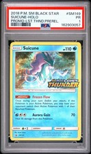 Pokemon 2018 Suicune SM149 Black Star Promo Prerelease Holo PSA 1 Pop 1 on eBay