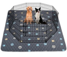 Aitmexcn Washable Puppy Dog Pee Pad, 2PCS 100 Waterproof Whelping Training M...