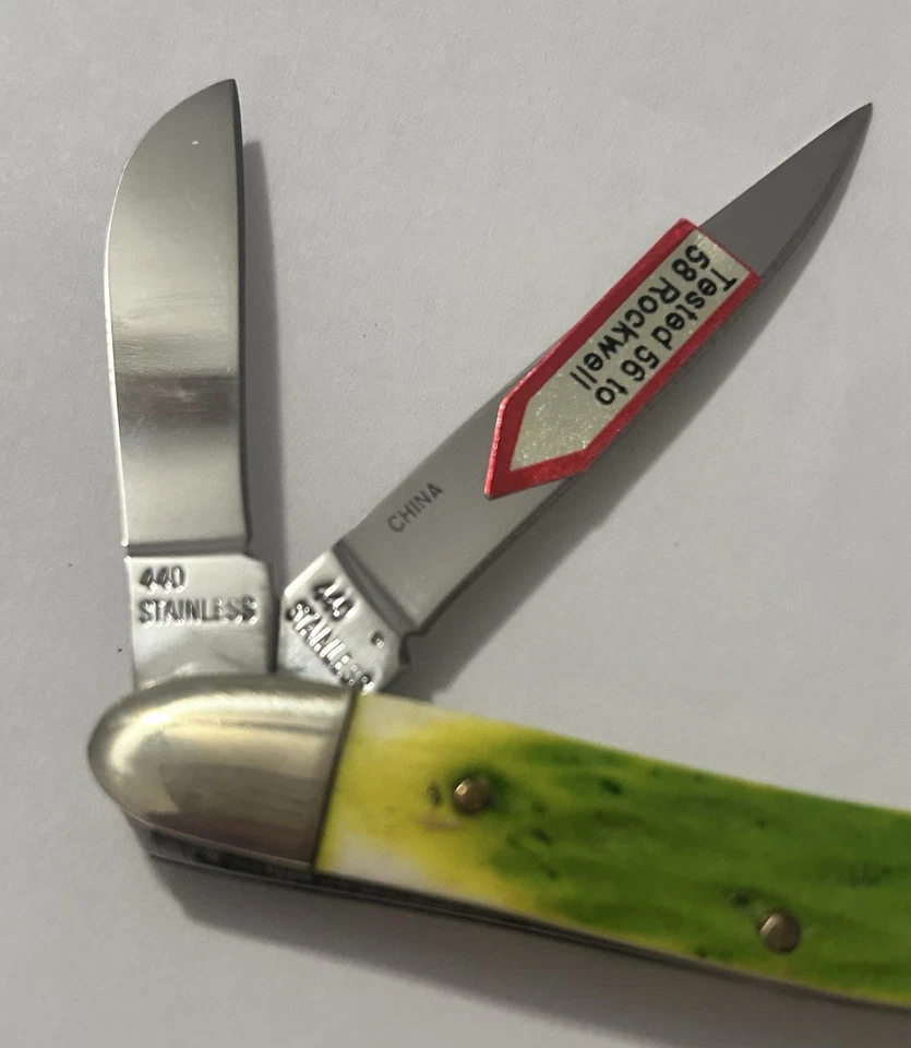 Cuchillo trampero de huesos verdes Steel Warrior con hojas de acero inoxidable Foto 2 de 4